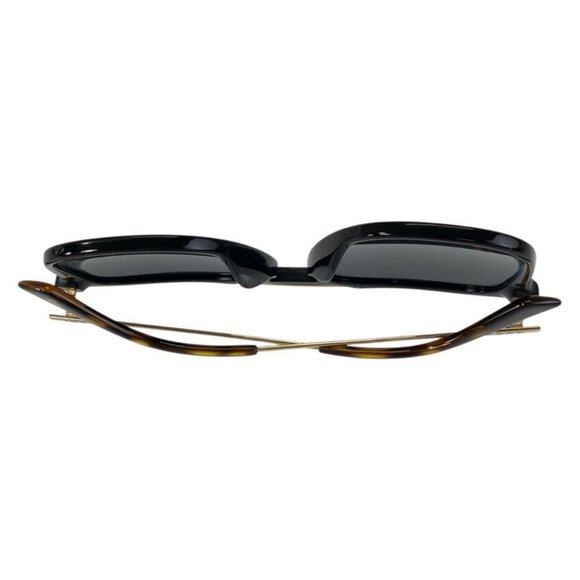 Gucci Black Brown Gold Hardware Plastic Gg0321 S 001 5519 145 Sunglasses main image 8